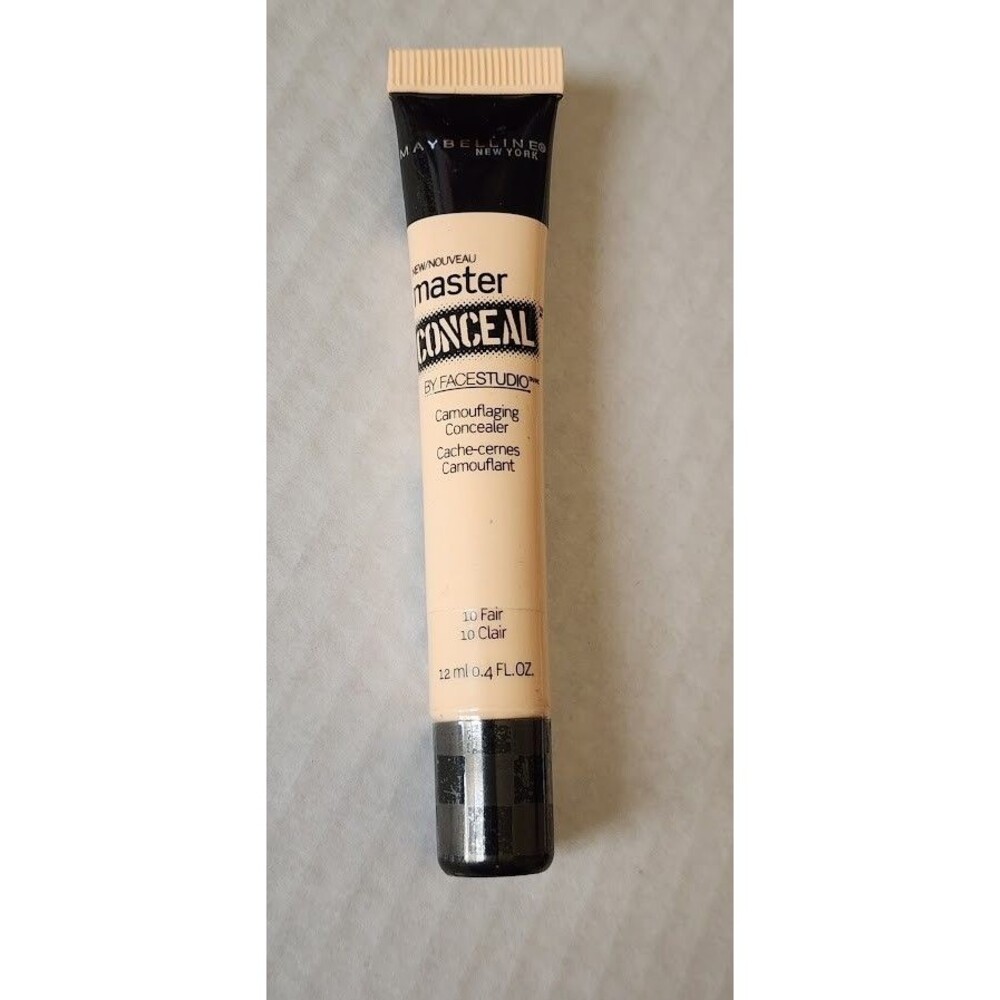 Maybelline Master Conceal Camouflaging Concealer 10 Fair Full Cover Sealed Tube